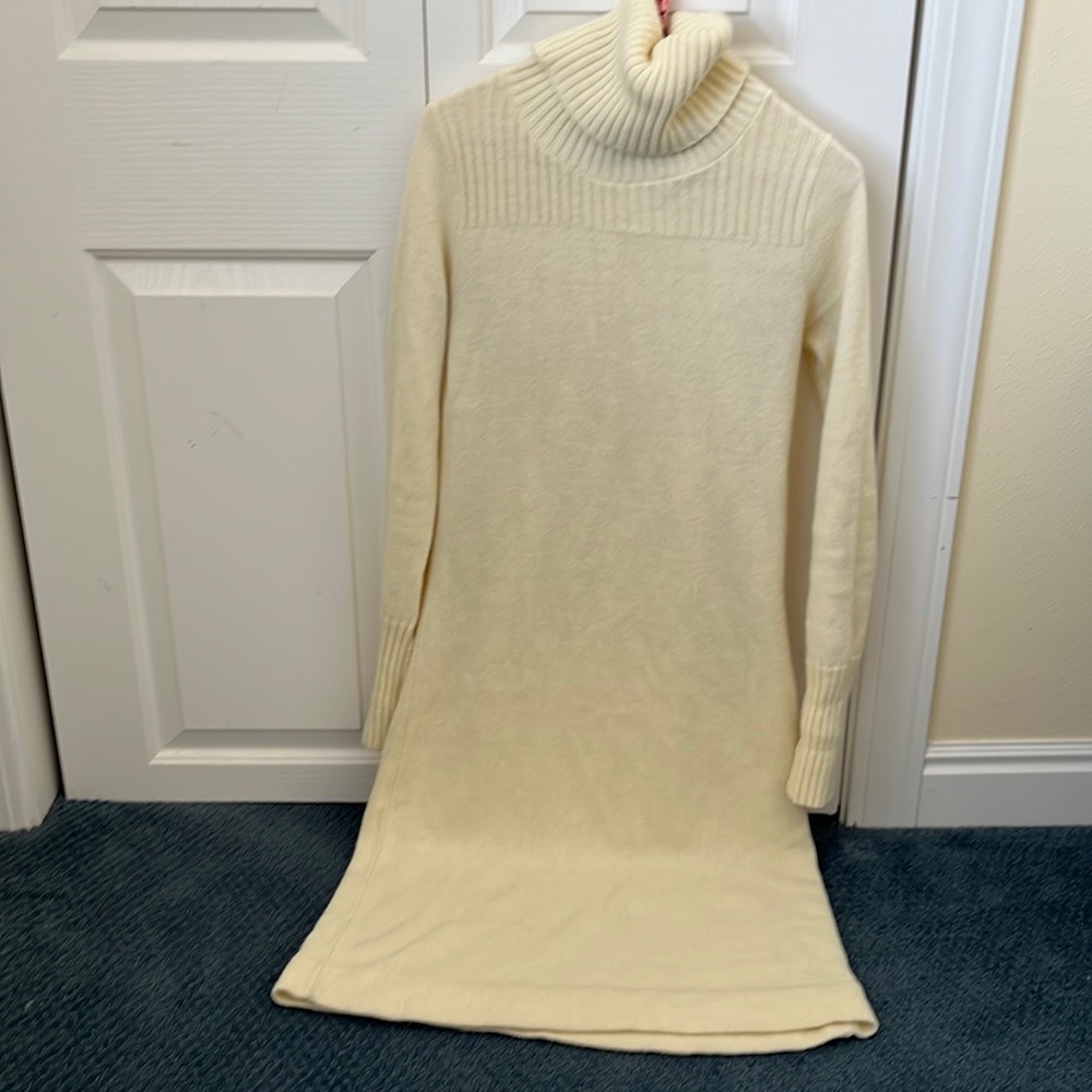 Vintage Sears Fashion Cream Sweater Dress Size “12”